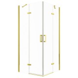 Kerra Flow Gold szögletes nyílóajtós zuhanykabin 90 cm