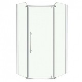 Kerra Glasgow 80x100 cm szögletes aszimmetrikus zuhanykabin zuhanytálca nélkül