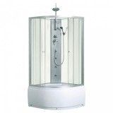 Kerra Karolina WH íves mélytálcás hidromasszázs zuhanykabin