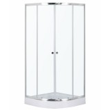 Kerra Leo 80 Chrome íves zuhanykabin zuhanytálcával