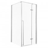 Kerra Long 100x80 króm szögletes zuhanykabin tálca nélkül