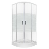 Kerra Madera 80 íves zuhanykabin tálcával 80x80x206 cm