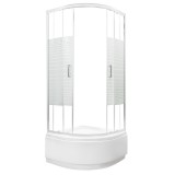 Kerra Madera 80 mélytálcás zuhanykabin 81x81x205 cm