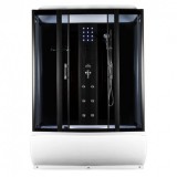 Kerra MOCCA150 hidromasszázs zuhanykabin, 150x90x225 cm-es méretben