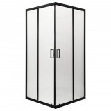 Kerra Soho Square Black 80 szögletes zuhanykabin zuhanytálca nélkül