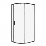 Kerra Solid RPA 100x80 BL íves egyajtós aszimmetrikus zuhanykabin tálca nélkül