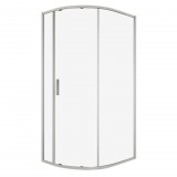 Kerra Solid RPA 100x80 íves egyajtós aszimmetrikus zuhanykabin tálca nélkül
