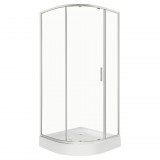 Kerra Solid RPS 80 íves egyajtós zuhanykabin zuhanytálcával