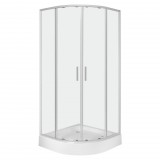 Kerra Solid RS 90 íves duplaajtós zuhanykabin zuhanytálcával