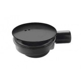 Kerra Speed 90 alacsony fekete zuhanytálca szifon