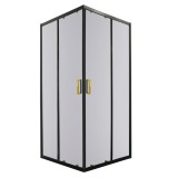 Kerra Tiara Square Gold 80x80 cm szögletes zuhanykabin zuhanytálca nélkül