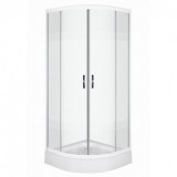 Kerra XENIA90 XENIA íves zuhanykabin, 90x90x195 cm méretben