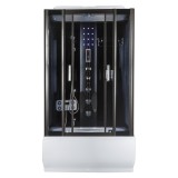 Kerra XL120 hidromasszázs kádkabin, 120x85x220 cm-es méretben