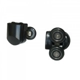 Kerra Z6 Black dupla zuhanykabin görgő