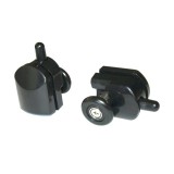 Kerra Z7 Black szimpla zuhanykabin görgő