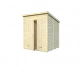 Kerti faházikó 2,2 x 2,2 m , 19 mm , lapos tetős