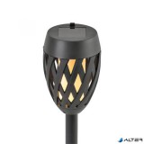 Kerti fáklya, napelemes, HOME, fekete