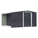 Kerti szerszámos ház fatároló rekesszel