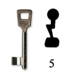 Készkulcs Titan 401-es zárhoz (5-ös kulcs)