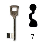 Készkulcs Titan 401-es zárhoz (7-es kulcs)