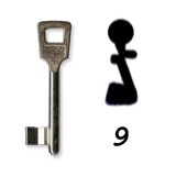 Készkulcs Titan 401-es zárhoz (9-es kulcs)