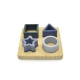 Készségfejlesztő formakirakó kék színben