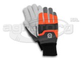 Kesztyű Husqvarna Functional vágásvédett, kecskebőr, gumis  9-ES  - eredeti