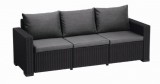 Keter California háromüléses kerti bútor kanapé, grafit