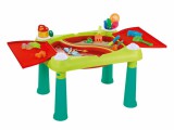 KETER CREATIVE FUN TABLE MŰANYAG KERTI JÁTÉK ASZTAL, Türkiz/Piros