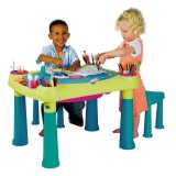Keter Curver Kreatív asztal gyerekeknek Creative play table + 2 stools