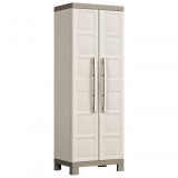 Keter Excellence bézs és tópszínű tárolószekrény polcokkal 182 cm