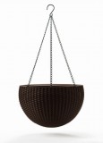 Keter Hanging Sphere függesztett virágtartó, whiskey barna