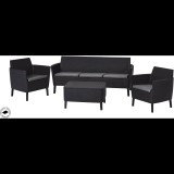 KETER SALEMO 3 SEATER Kerti bútor garnitúra, grafit (236634)