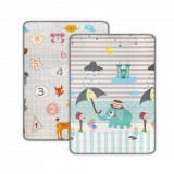 Kétoldalas habszivacs alátét Milly Mally Kinder Digits and Elephant 178x120 cm