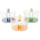 Kétrészes konyhai edényszárító és evőeszköz rendszerező állvány