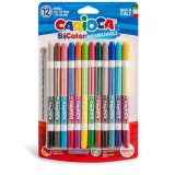 Kétszínű filctoll készlet 12db - Carioca