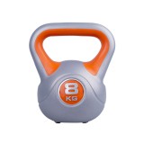 Kettlebell, füles súlyzó 8 kg műanyag bevonattal PRO-Sport