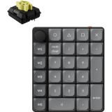Keychron K0 Max Bluetooth / vezeték nélküli Milk POM Banana mechanikus numerikus billentyűzet fekete (K0M-H4) (K0M-H4)