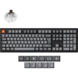 Keychron K10 Max Bluetooth USB magyar Keychron Super Brown mechanikus billentyűzet fekete (K10M-H3Z-HU) (K10M-H3Z-HU)
