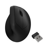 Keychron M5 Bluetooth + RF Wireless Vertikális Egér - Fekete (M5-A23 BLACK)