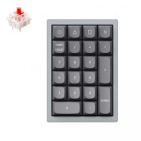Keychron Q0 Mechanical Swappable RGB USB Gateron G Pro Red Numeric Keyboard Grey Q0-D1