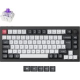 Keychron Q1 HE Bluetooth USB magyar Gateron double-rail magnetic nebula mechanikus billentyűzet fekete (Q1H-M1Z-HU) (Q1H-M1Z-HU)