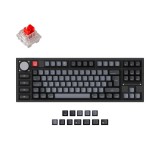 Keychron Q3 Pro QMK Custom RGB Banana Switch Mechanical Keyboard Carbon Black UK Q3P-M1-UK