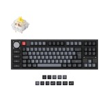 Keychron Q3 Pro QMK Custom RGB Banana Switch Mechanical Keyboard Carbon Black UK Q3P-M4-UK