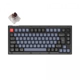Keychron V1 RGB Fully Assembled Knob K Pro Brown Mechanical Hot Swap Keyboard Frosted Black UK V1-C3-UK