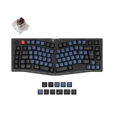 Keychron V10 RGB Fully Assembled Knob K Pro Brown Mechanical Hot Swap Keyboard Frosted Black UK V10-C3-UK