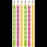 KEYROAD Neon JUMBO HB, háromszög alakú - 6 darabos csomag (A740)