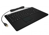 KeySonic KSK-5230 IN (US) 87 gomb, touchpad, USB, amerikai fekete billentyűzet