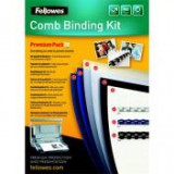 Kezdőcsomag műanyag spirálozáshoz, prémium, 20 dokumentum bekötéséhez, FELLOWES [20 készlet]