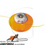 Kézi adagolású damilfej Stihlre - 120mm menet 10x1mm - erős fém koptatóval